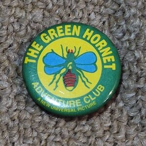 The Green Hornet Adventure Club Vintage Pin - Green/Yellow/Blue